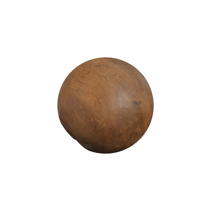 Teak Wood Ball - Medium 4 Teak Wood Ball - Medium - Image 2