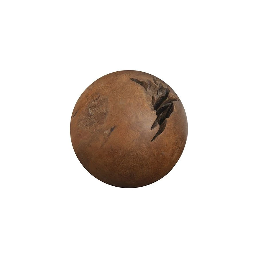 Teak Wood Ball - Medium 6 Teak Wood Ball - Medium - Image 4