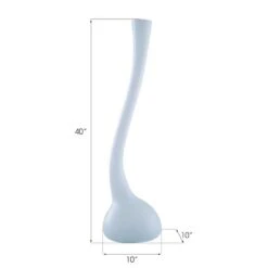 Frosted Corkscrew Vase - Large -Best Decoration Shop id74395 3