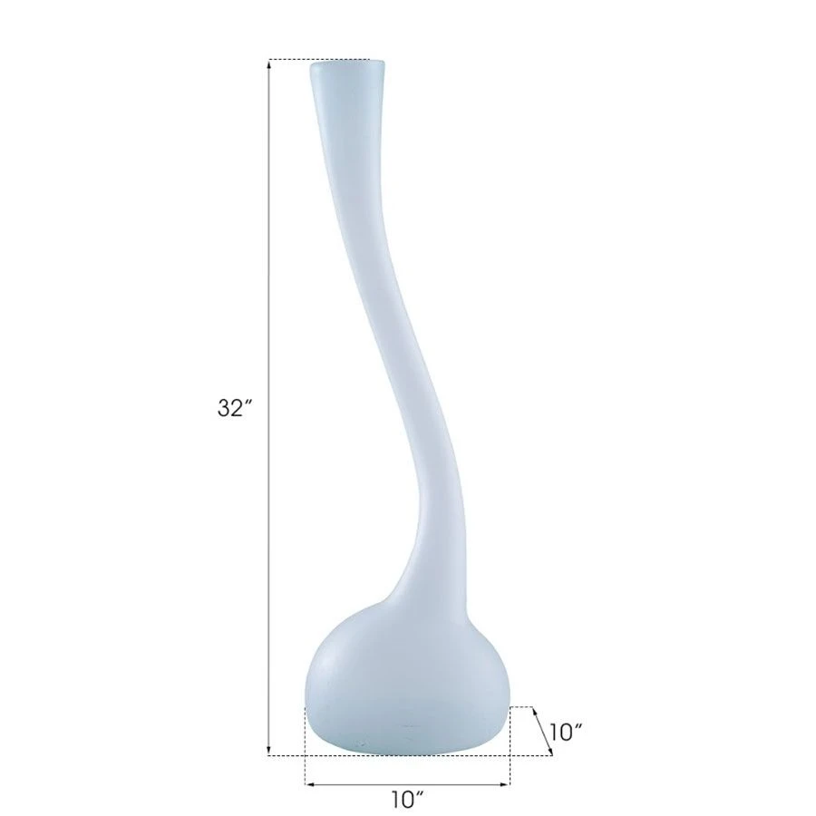 Frosted Corkscrew Vase - Medium 5 Frosted Corkscrew Vase - Medium - Image 3