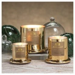 Golden Beach Scented Candle In Glass Jar With Bell Cloche Set - Small -Best Decoration Shop ig 2037 68533ce0 6f33 4e1d a007 992883012c62 1024x