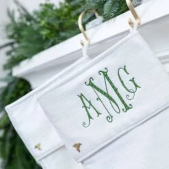 Ivory Velvet Stocking With Cuff -Best Decoration Shop ivcsc 1 3