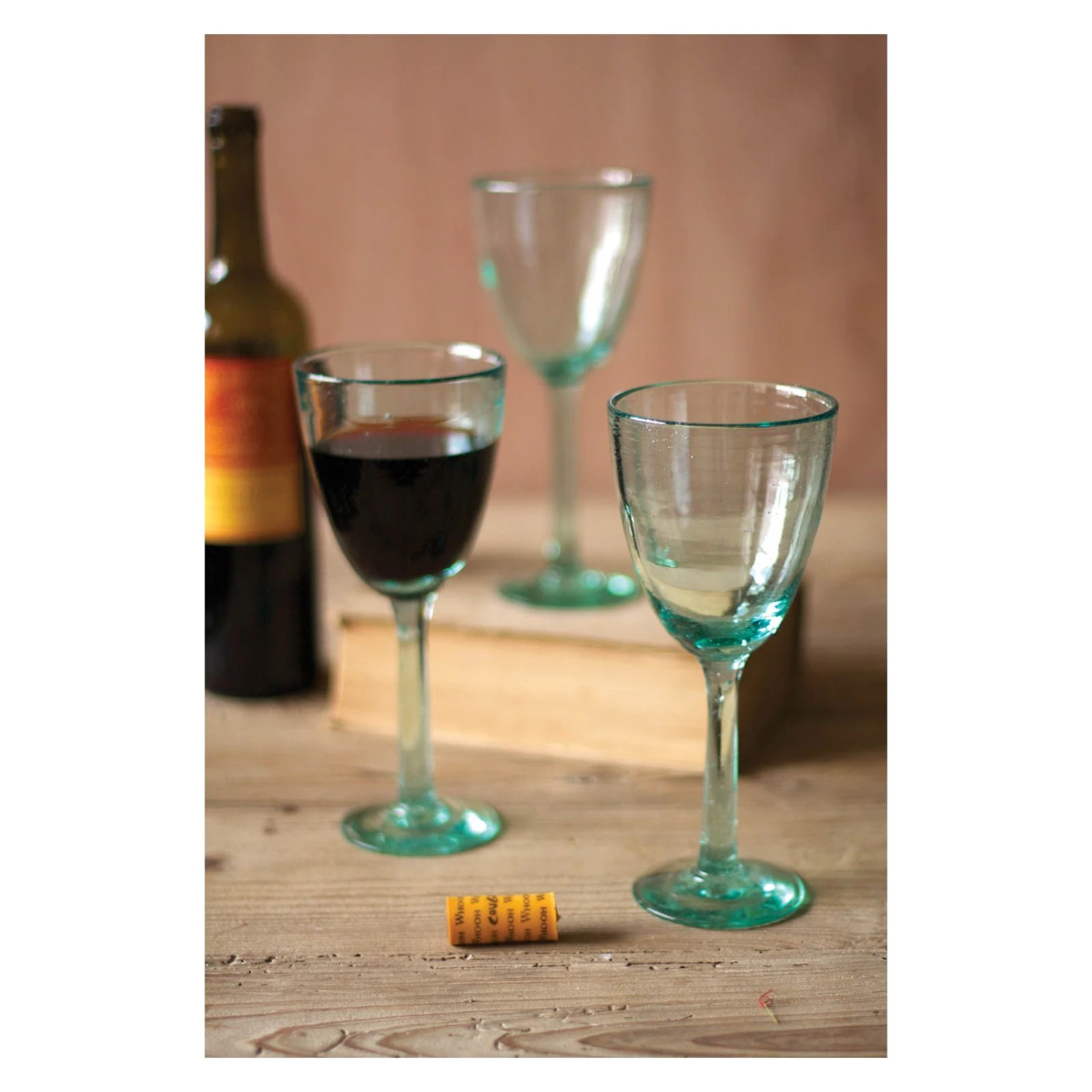 Recycled Wine Glass (set Of 6) 3 Recycled Wine Glass (set Of 6)