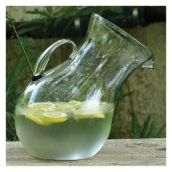 Clear Tilted Pitcher