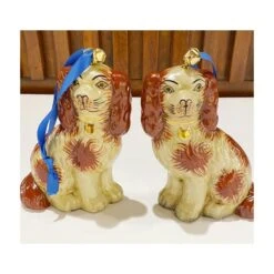 Staffordshire Small Dog - Orange - Ornament