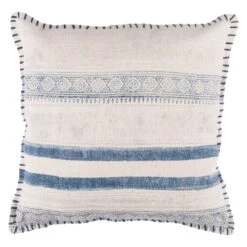 Lola Pillow - Cream / Navy