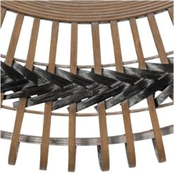 Grove Braided Mirror - Grey / Bamboo -Best Decoration Shop ls6grovmigr 2