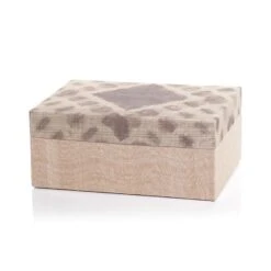 Agrari Tie Dye Abaca Silk Box-Large / Taupe