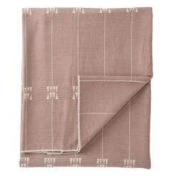 Razaphe Hand-Loomed Tribal Mauve/ Cream Throw