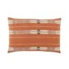 Phek Hand-Loomed Tribal Terracotta/ Cream Lumbar Pillow -Best Decoration Shop ngw02