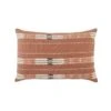 Phek Hand-Loomed Tribal Mauve/ Cream Lumbar Pillow -Best Decoration Shop ngw03