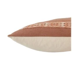 Phek Hand-Loomed Tribal Mauve/ Cream Lumbar Pillow -Best Decoration Shop ngw03 2