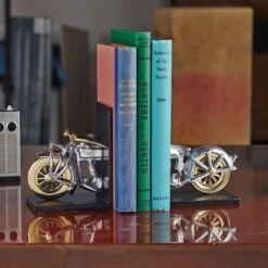 Motorycle Bookends - Aluminum -Best Decoration Shop obmotal 2