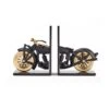 Motorycle Bookends - Black -Best Decoration Shop obmotbk 1