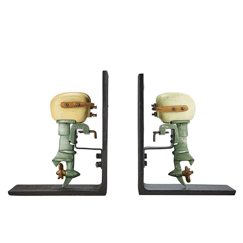 Outboard Motor Bookends 3 Outboard Motor Bookends