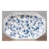 Porcelain Hex Dish - Blue & White
