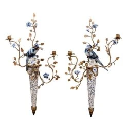 Blue & White Hanging Candle Stick