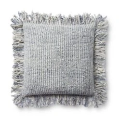 Loloi Pillow - Ivory / Blue - Down - Filled