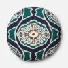 P0410 - Blue / Teal - 20 X 20 Round 2 P0410 - Blue / Teal - 20 X 20 Round -Best Decoration Shop p0410 blue teal 1