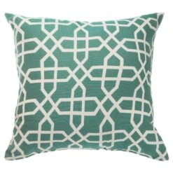 Sunbrella Throw Pillow - Bevel Lagoon