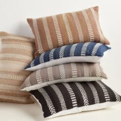 Papyrus Striped Pillow - Tan 11 Papyrus Striped Pillow - Tan -Best Decoration Shop pmp03 4