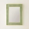 Rectangular Shagreen Mirror - Green -Best Decoration Shop sbt395 lcg 1