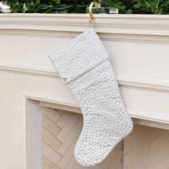 Silver Spot Stocking With Cuff