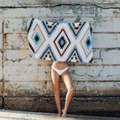 Slowtide Black Hills Beach Towel - Off White -Best Decoration Shop st185 4