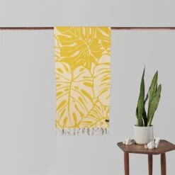 Slowtide Tarovine Turkish Towel - Mustard -Best Decoration Shop st200 3