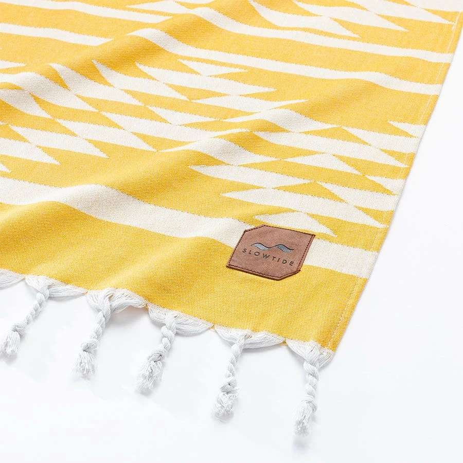 Slowtide Chico Beach Blanket - Mustard 4 Slowtide Chico Beach Blanket - Mustard - Image 2