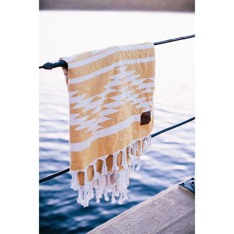 Slowtide Chico Beach Blanket - Mustard 6 Slowtide Chico Beach Blanket - Mustard - Image 4