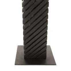 Black Wood Abstract Sculpture - Assorted -Best Decoration Shop th82413 2