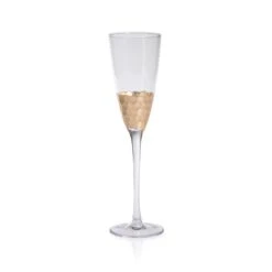 Vitorrio Gold Champagne Flutes