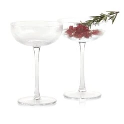 Bassel Martini Glasses - Set Of 4 -Best Decoration Shop zodax ch 6320sc