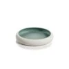 Arlo Matte Aqua Serving Platter 10.75" 2 Arlo Matte Aqua Serving Platter 10.75" -Best Decoration Shop zodax ch 6328s 1