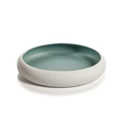 Arlo Matte Aqua Serving Platter 13.75"