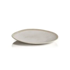 Amiah Organic Textured Ceramic Platter 13.5"