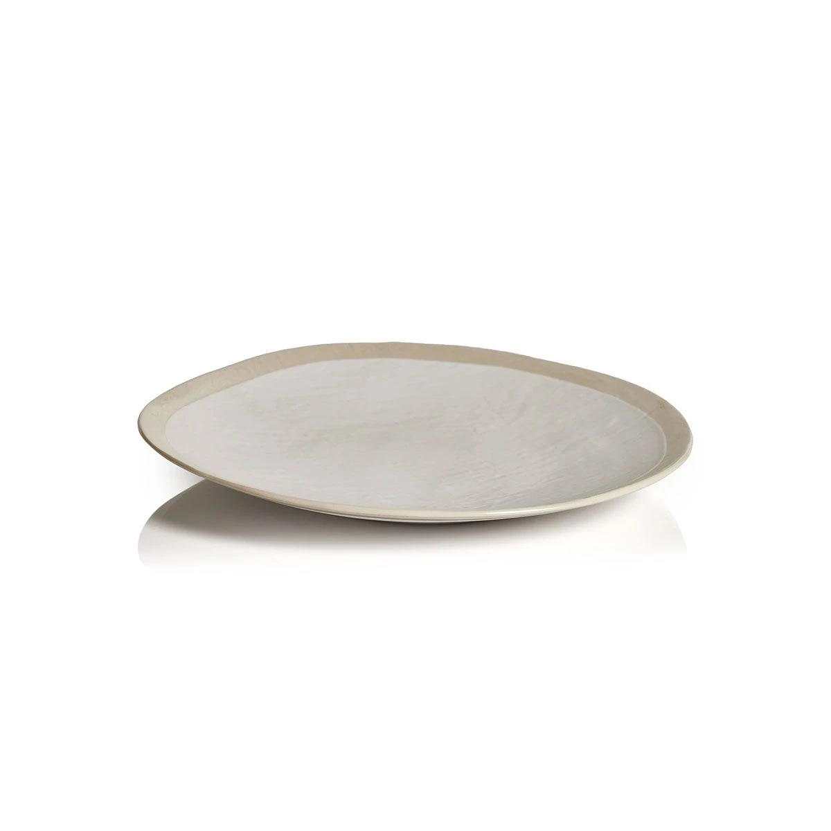 Amiah Organic Textured Ceramic Platter 13.5" 3 Amiah Organic Textured Ceramic Platter 13.5"