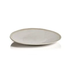 Amiah Organic Textured Ceramic Platter 15.5"