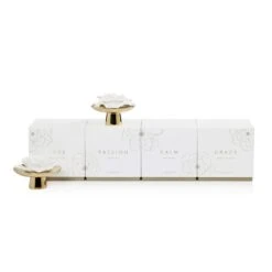 Calm Porcelain Diffuser - White Flower -Best Decoration Shop zodax ch 6373sc 1