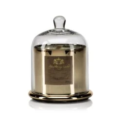 Golden Beach Scented Candle In Glass Jar With Bell Cloche, Large