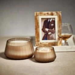 Aegean Scented Candle - Sandalwood Leaf & Tobacco -Best Decoration Shop zodax ig 2721