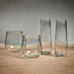 Kaz HammeredStemless Champagne Flutes -Best Decoration Shop zodax in 7309b