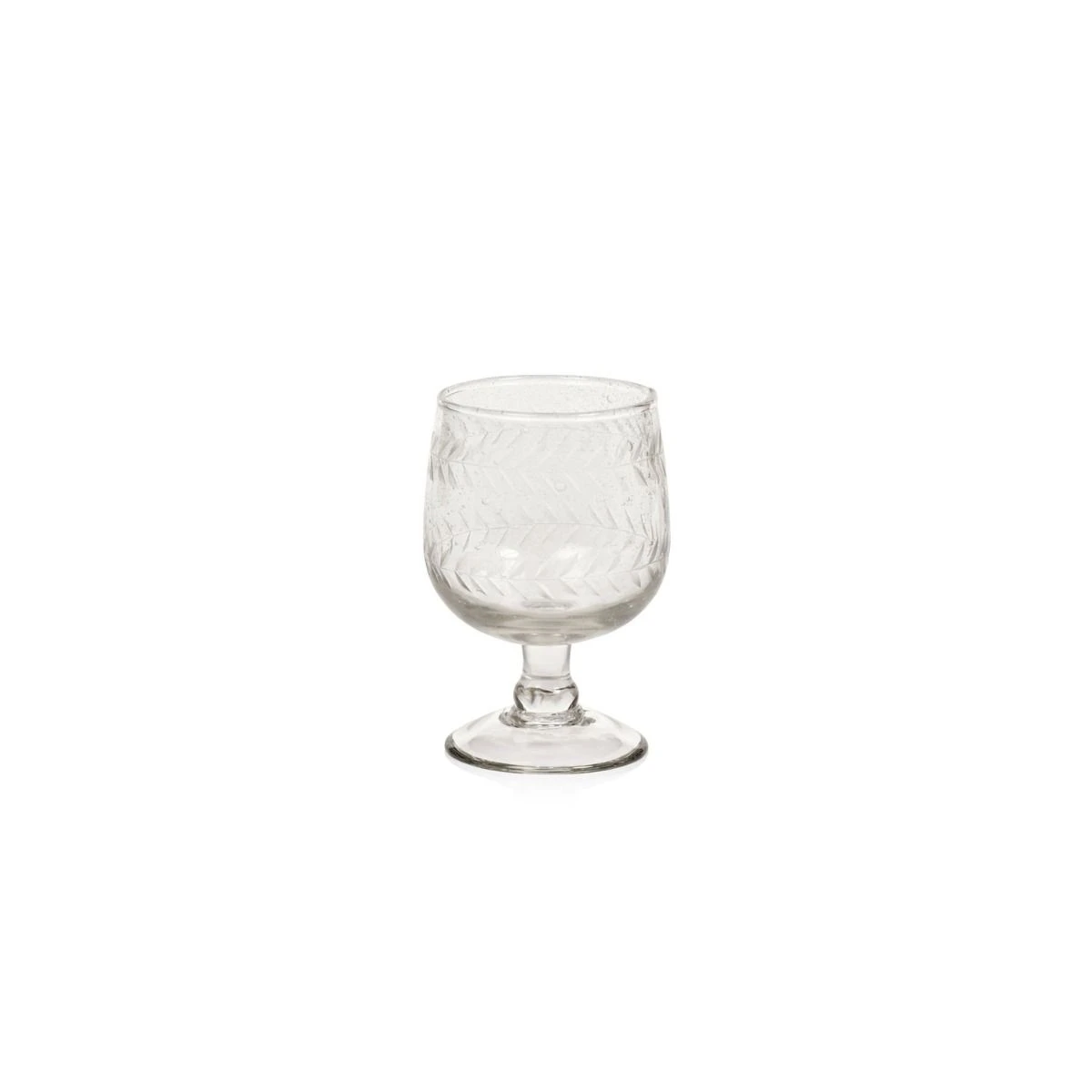 Colette Hand Made & Etched White Wine Glasses 3 Colette Hand Made & Etched White Wine Glasses