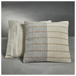 Magnolia Cotton Stripe Throw Pillows -Best Decoration Shop zodax in 7402b