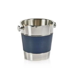 Lucena Double Nickel & Leather Wall Wine Cooler