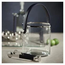 Lucena 9.5-Inch Wide Glass Ice Bucket -Best Decoration Shop zodax in 7408b