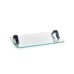 Lucena 18-Inch Long Glass Bar Tray