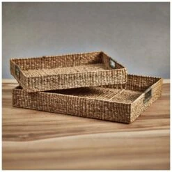 Mercela Seagrass Serving Trays -Best Decoration Shop zodax nc 686