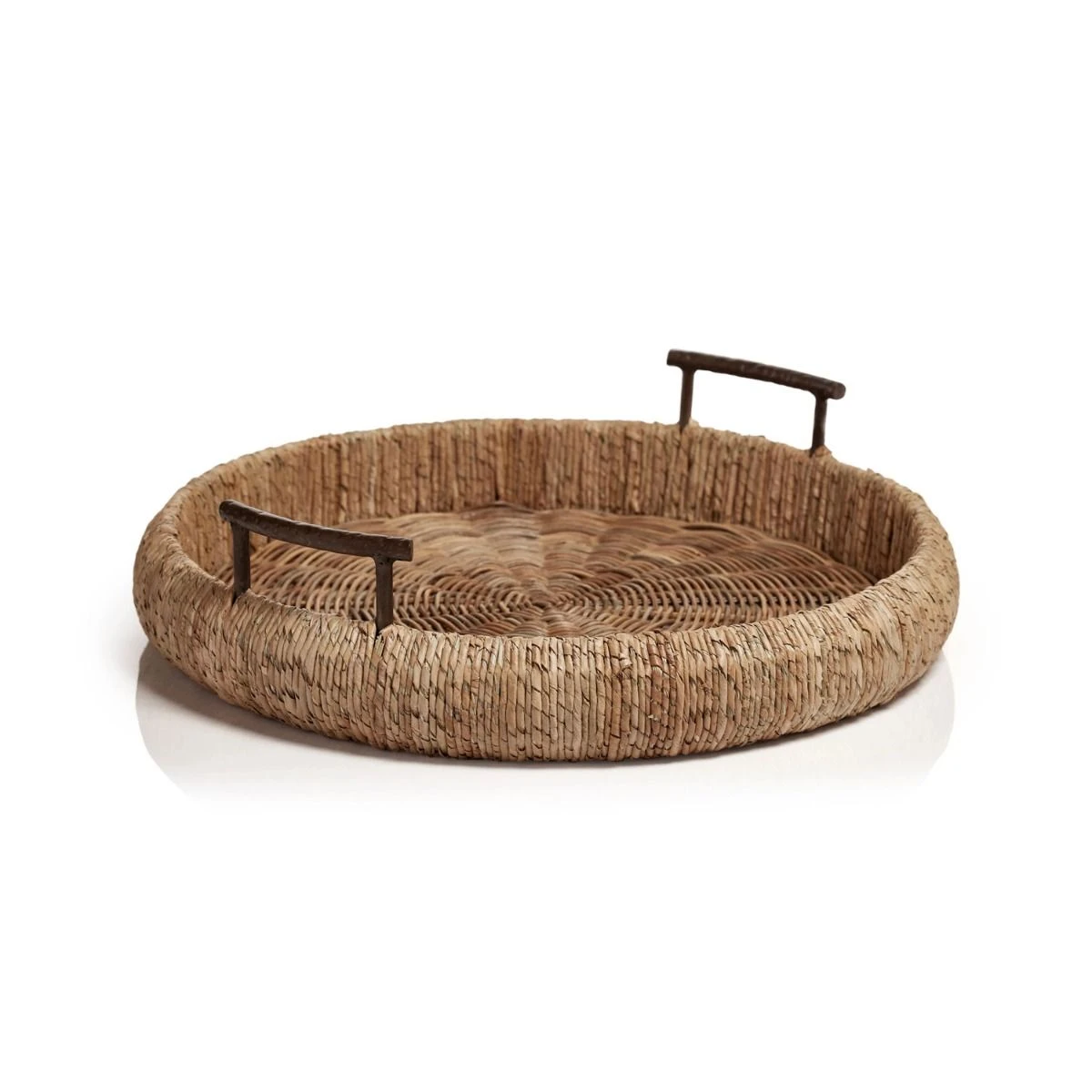Willa Seagrass Single Rope Round Tray 3 Willa Seagrass Single Rope Round Tray